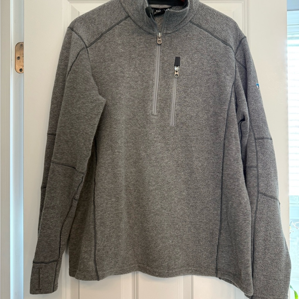 Kuhl Gray Zip-Up Men's Sweater